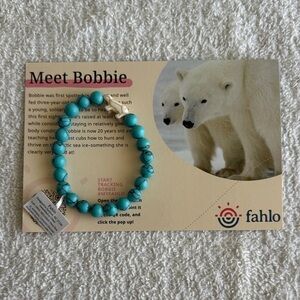 Fahlo The Venture “Polar Bear” Beaded Tracking Bracelet